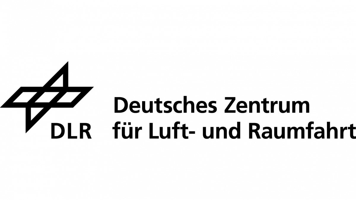 Auf dem Bild ist das Logo vom Deutschen Zentrum für Luft- und Raumfahrt, kurz DLR, zu sehen.